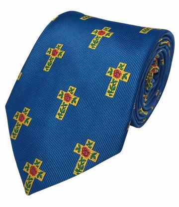Masonic 100% Silk Rose Croix Tie